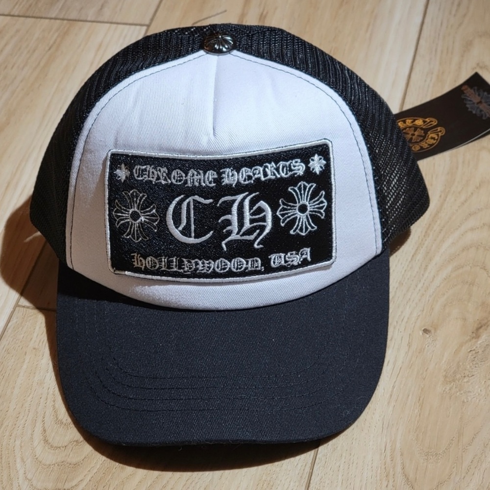 Chrome hearts mesh trucker hat